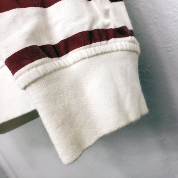 CCC Women's White Button Down Stripped Lightweight Sweater Coat Jacket Hoodie - Picture 4 of 11